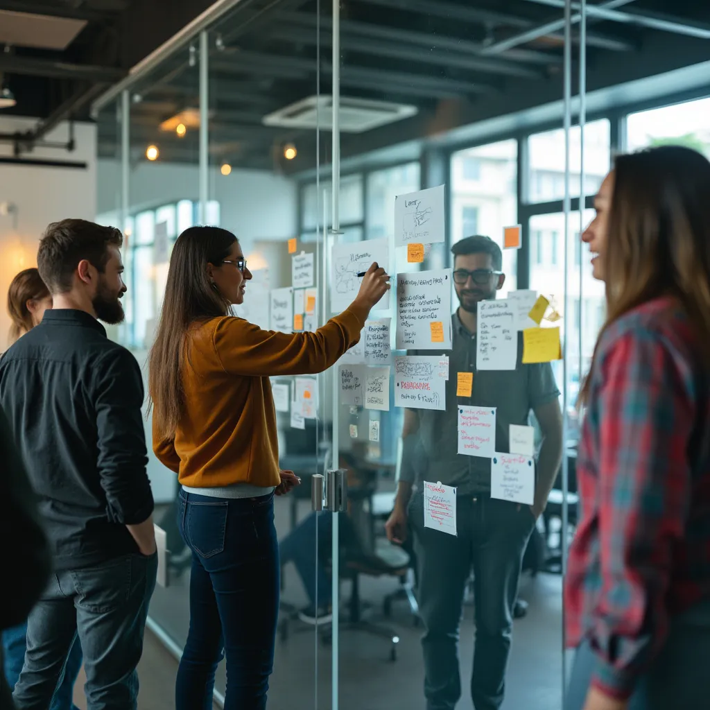 Sesión de brainstorming innovadora